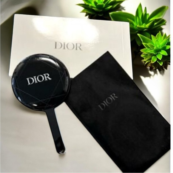 Dior Black Hand Mirror - Picture 1 of 11